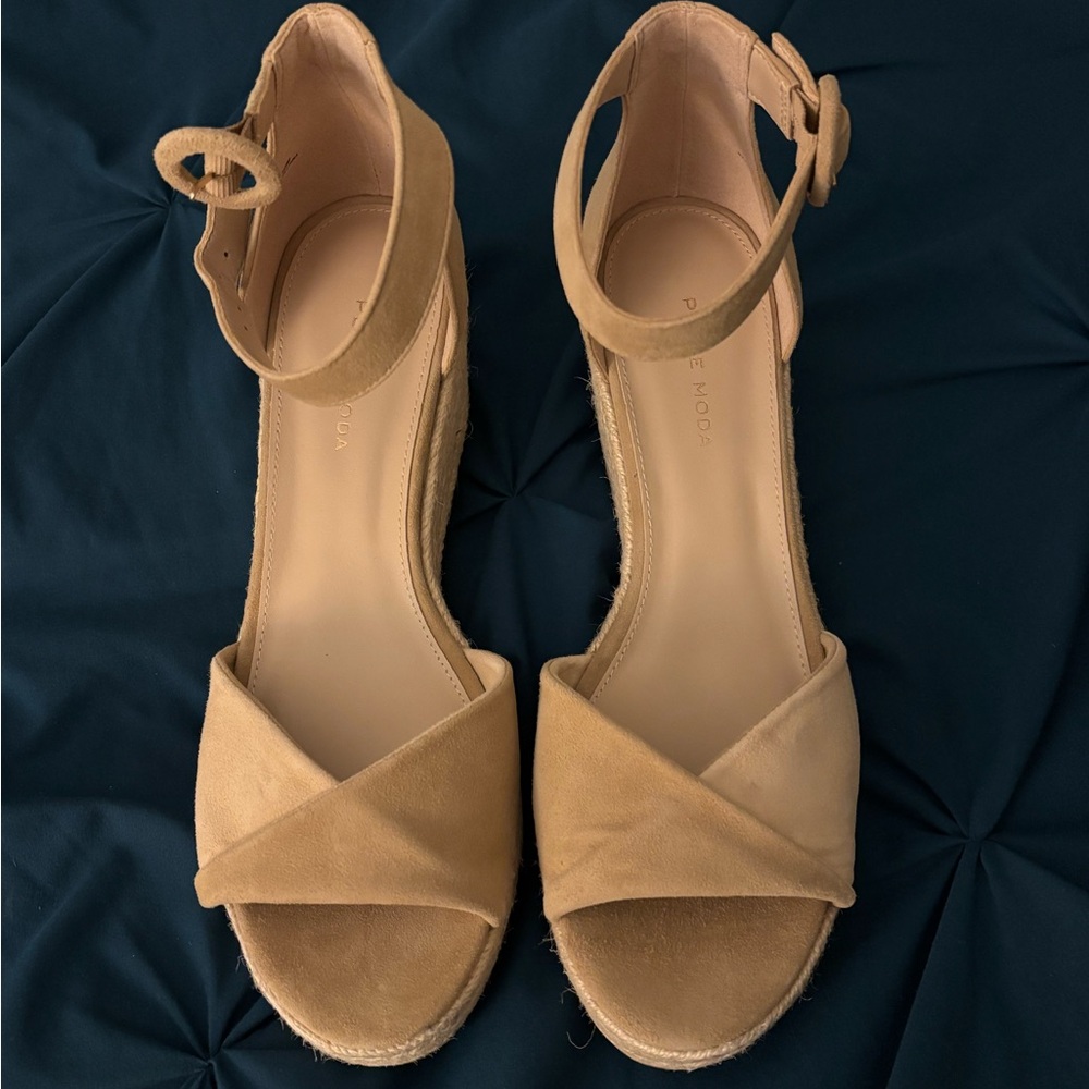 Pelle Moda Tan Espadrille Sandals